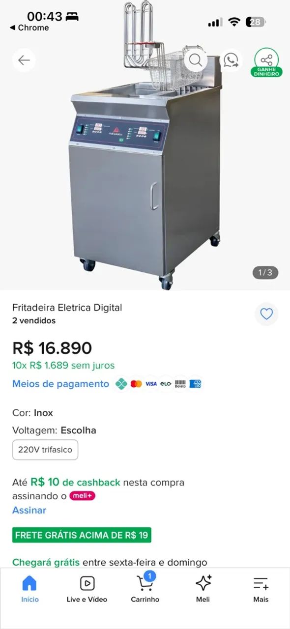 Fritadeira digital dupla  - Foto 4
