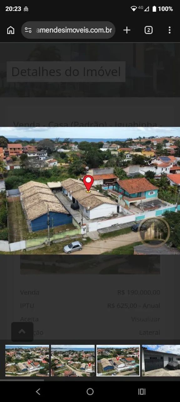 Vendo casa a 600 metros da lagoa com RGI
