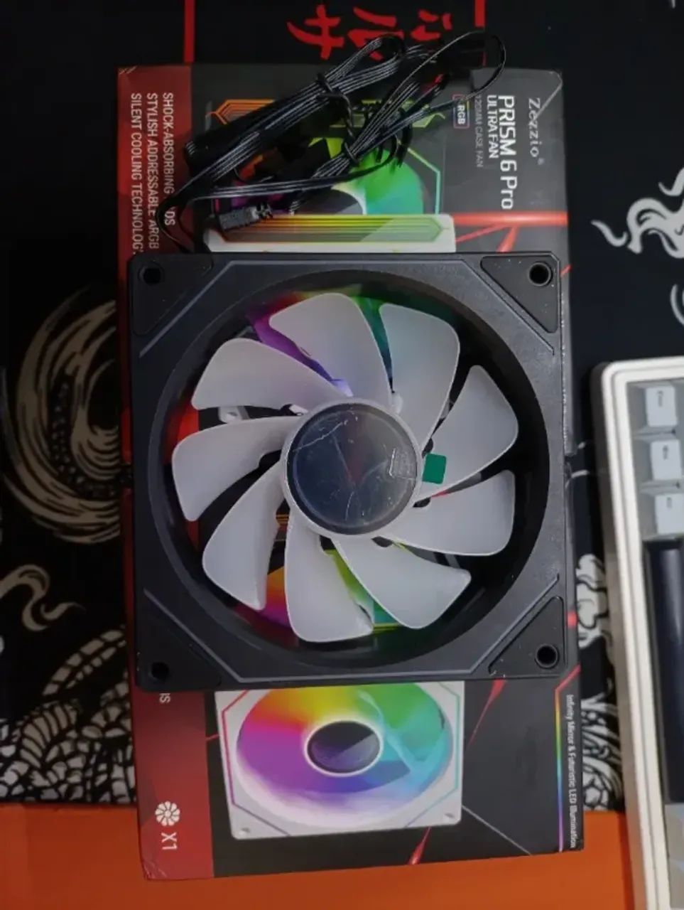 Kit com 8 Fans Prism 6 Pro - Black ARGB - Lacrada - Foto 2