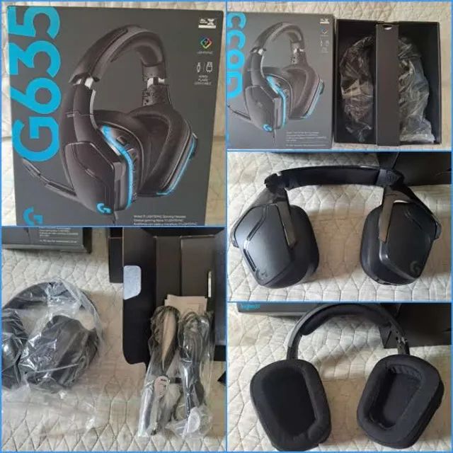 Headset Gamer Logitech G635 Original Completo