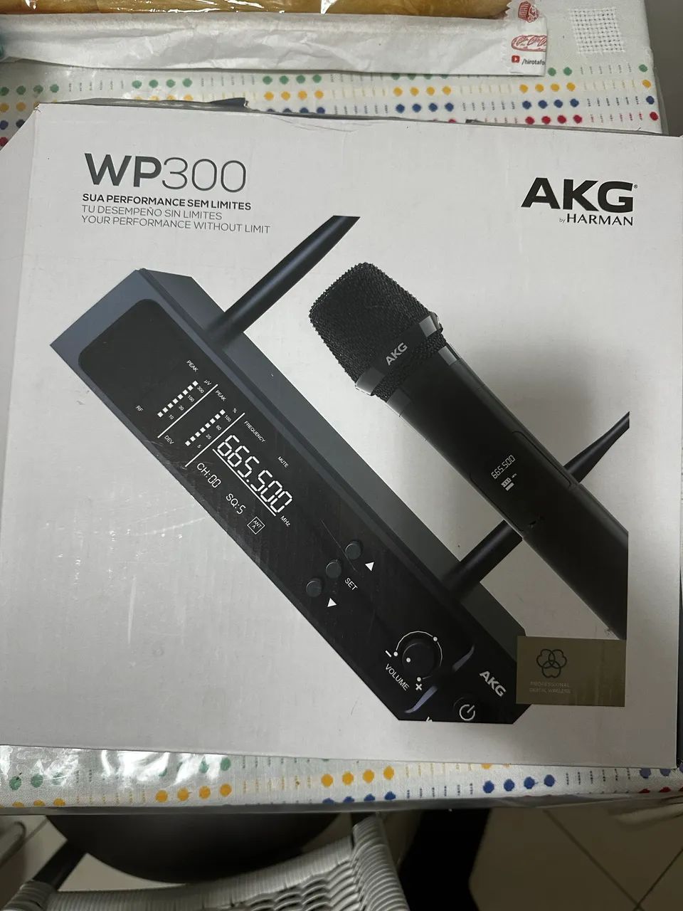 Microfone Sem Fio AKG WP300 em excelente estado 