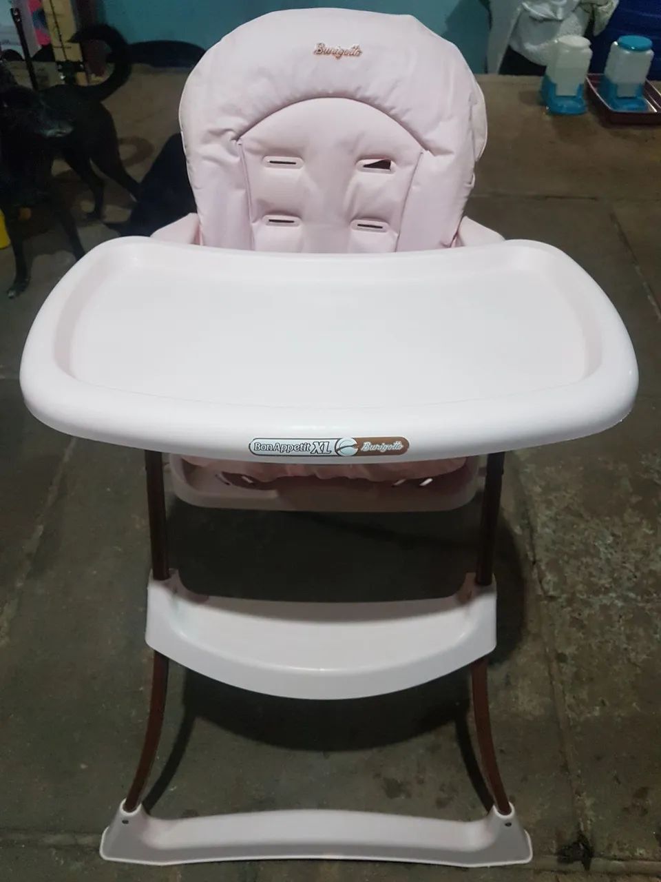 Cadeira de alimentação menina Galzerano cor rosa-claro suporta até 23kg - Foto 5