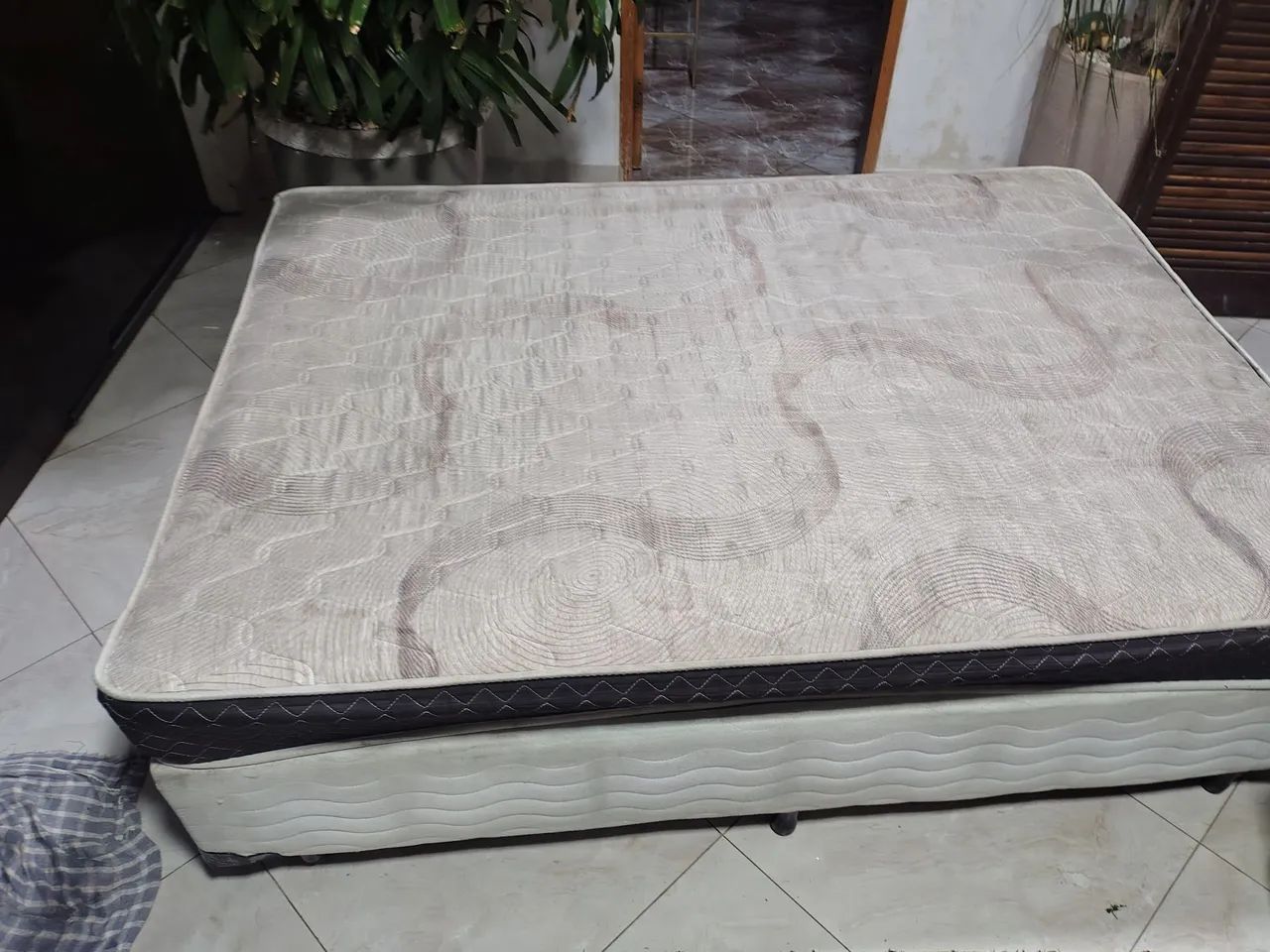 cama box de casal com colchão 