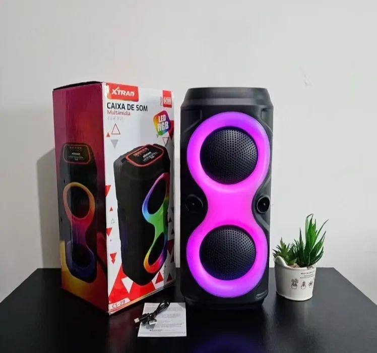 Caixinha de Som LED RGB Bluetooth | Grave Forte e bateria longa! - Foto 3
