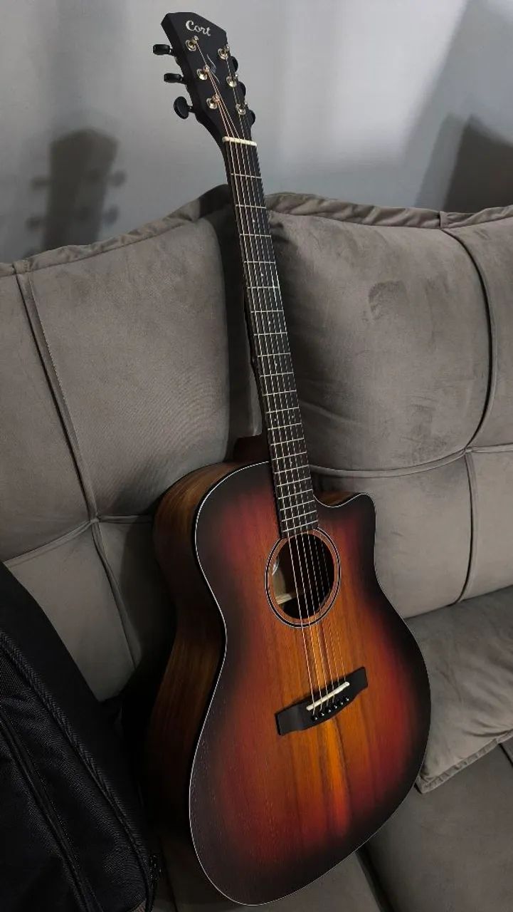 Violão Elétrico Cort Core Ga All Solid Blackwood  - Foto 5