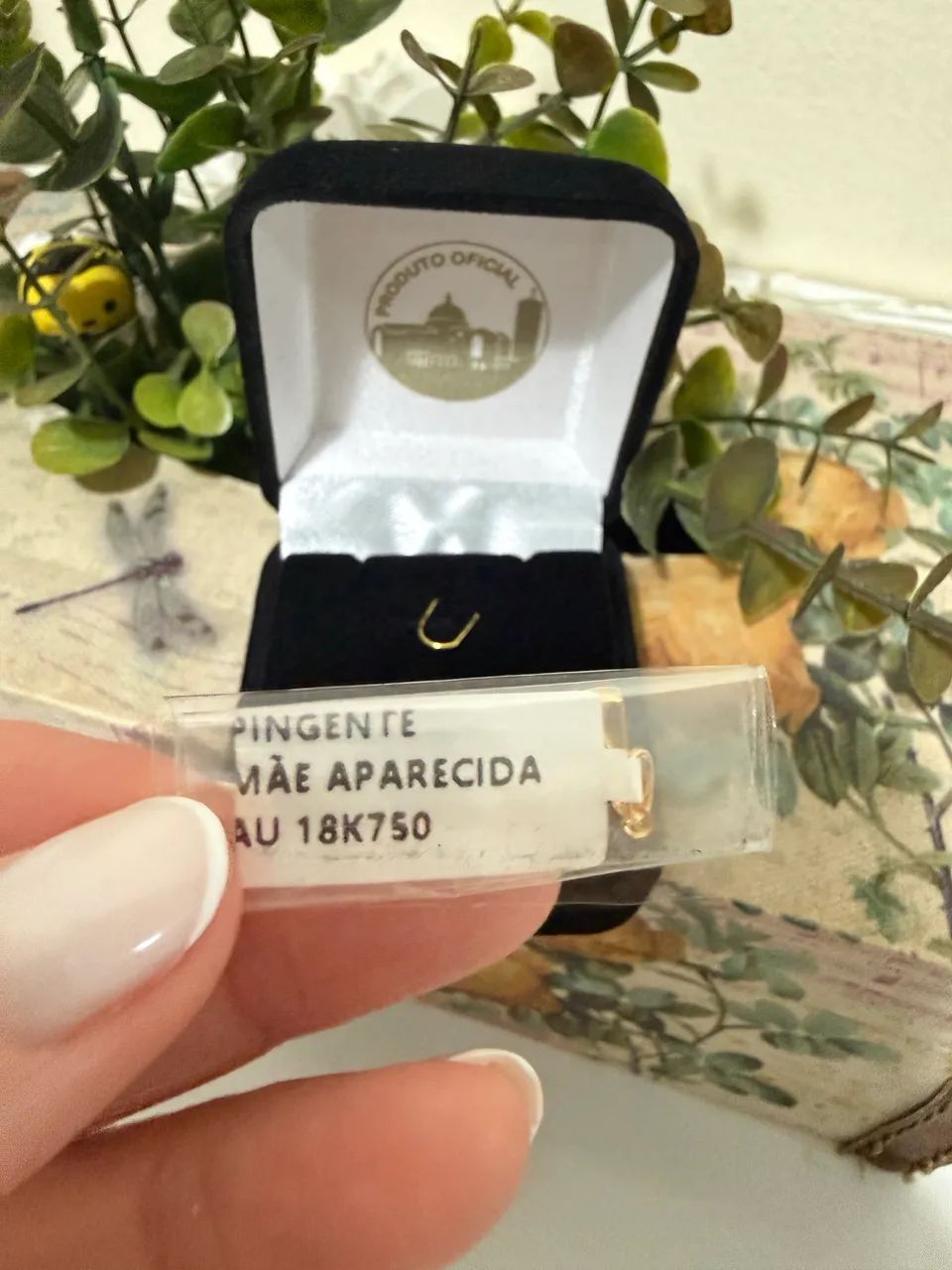 Pingente Nossa Senhora Aparecida em ouro 18k - Foto 4