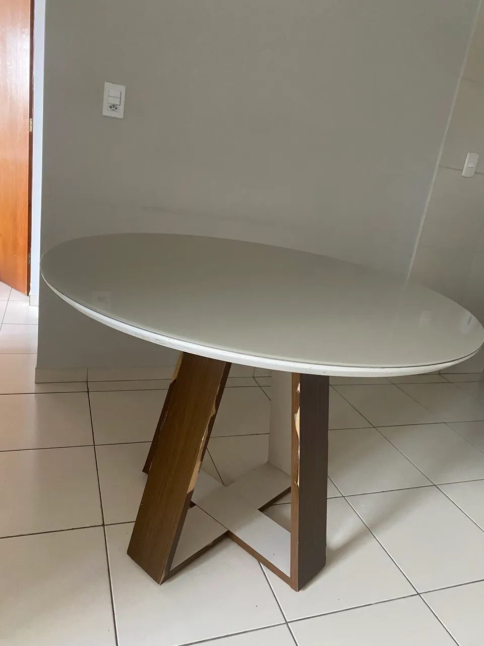 Mesa com tampo de vidro - Foto 4