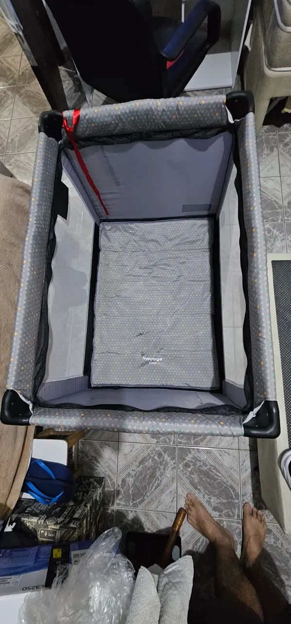 Berço Sleep Voyage Cinza - Foto 4