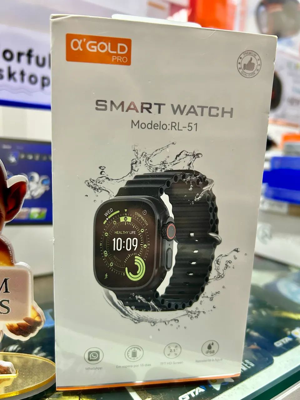Relógio Smart Gold RL Séries Top! - Foto 4