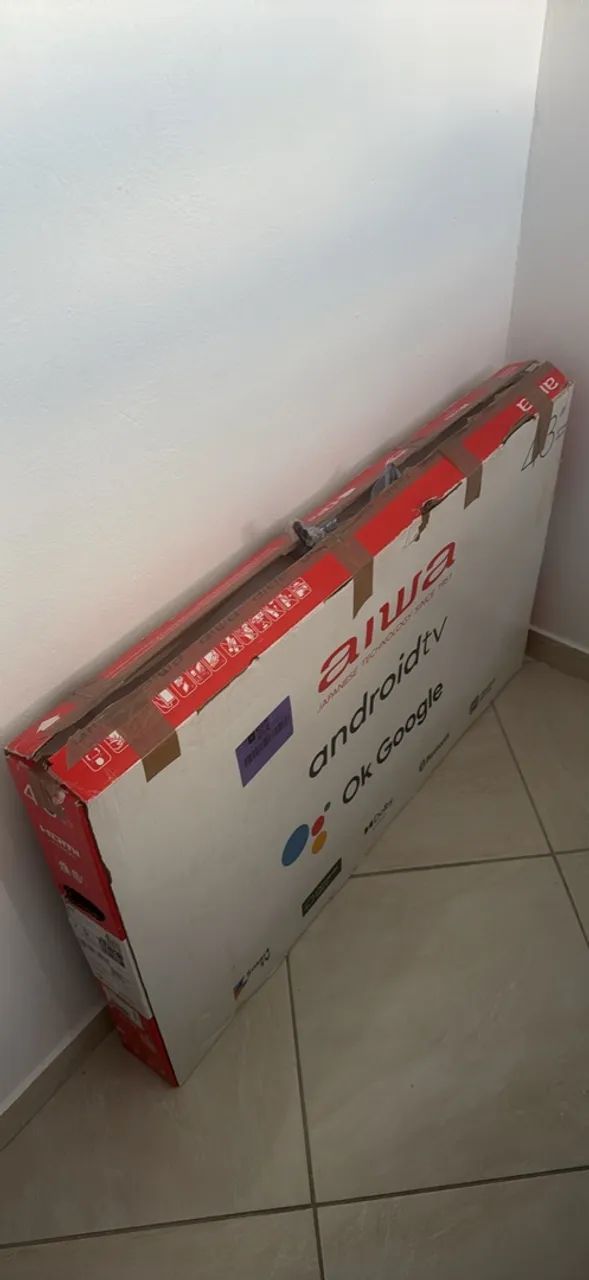 Televisão aiwa 43 polegadas sem uso com tela rachada  - Foto 5