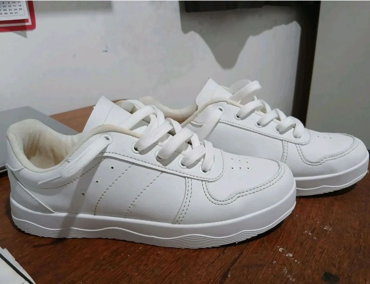 Tenis Branco Feminino 37 - Foto 2