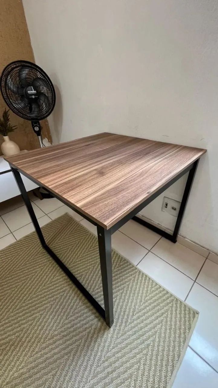 Mesa de jantar industrial 80x80 cm - Foto 3
