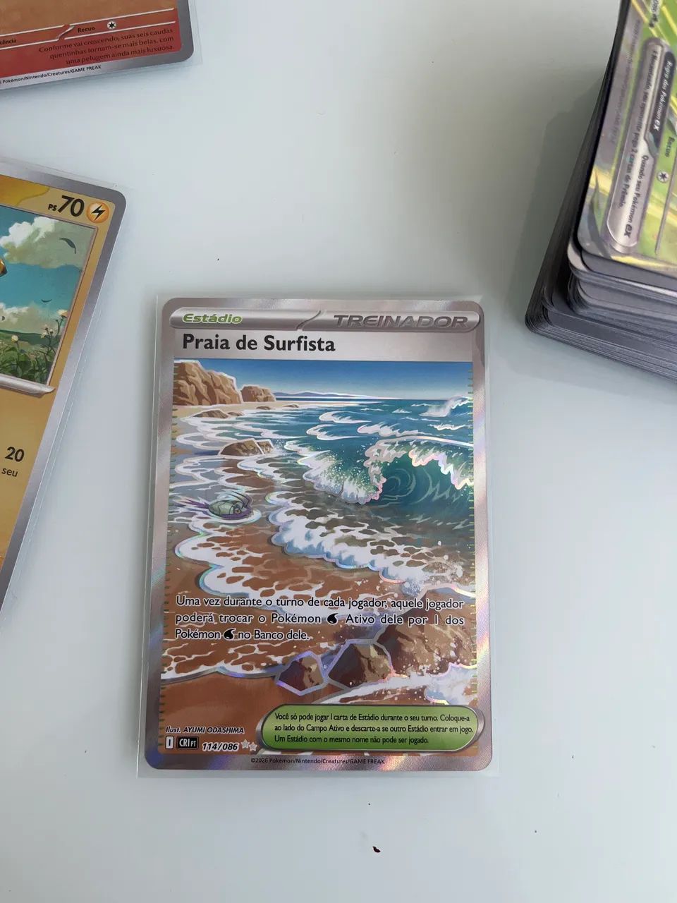 Carta Pokémon praia de surfista  - Foto 3