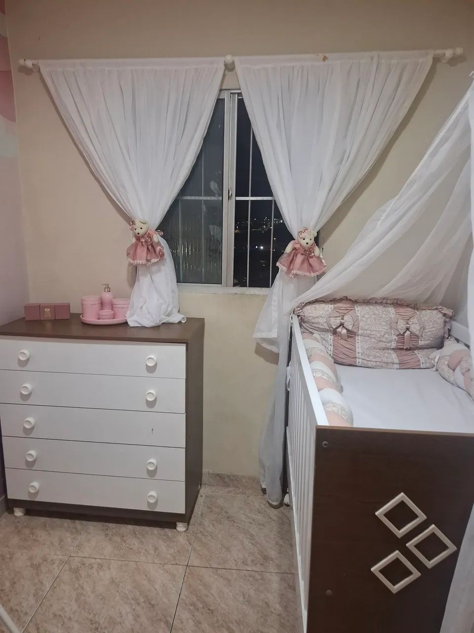 Cortinha com ursinhas