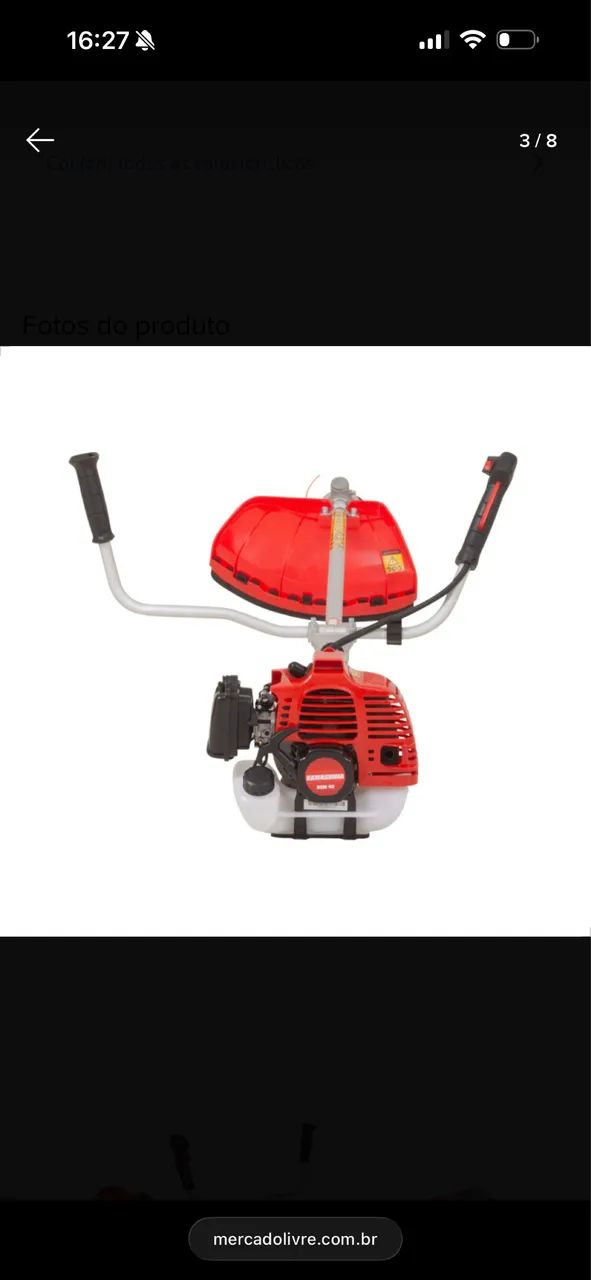 Roçadeira profissional Kawashima 43cc NOVA  - Foto 4