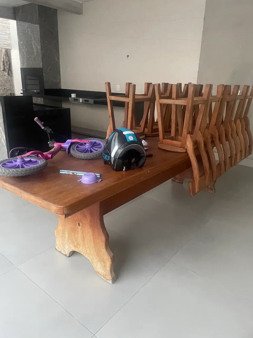 Mesa de madeira  - Foto 3