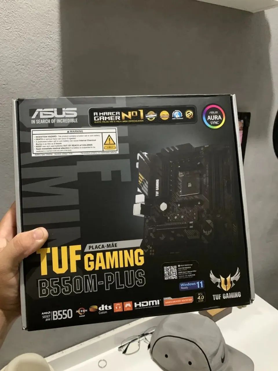 Placa-mãe ASUS TUF Gaming B550M-Plus AM4 DDR4 mATX NOVO - Foto 2