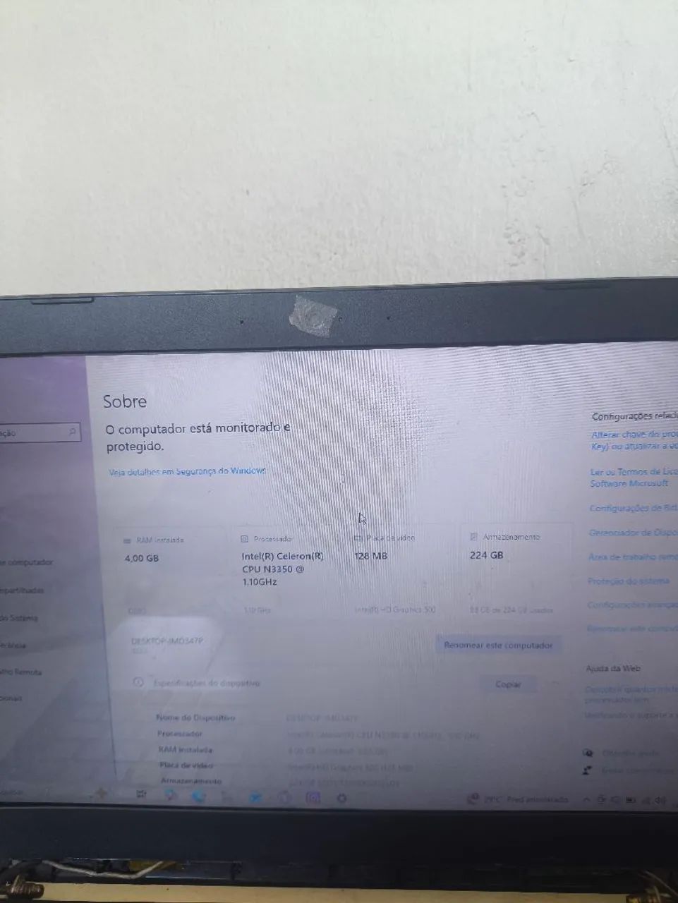 Notebook Lenovo com ssd, teclado e mouse  - Foto 2