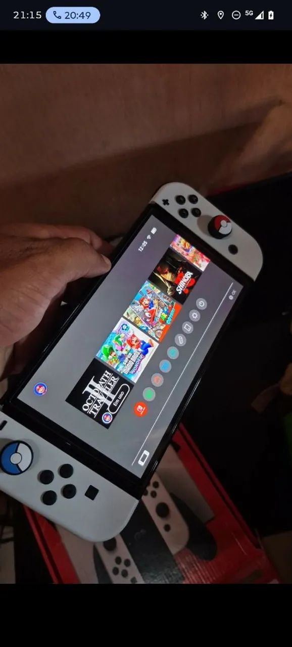 Nintendo switch oled com 128 desbloqueado 