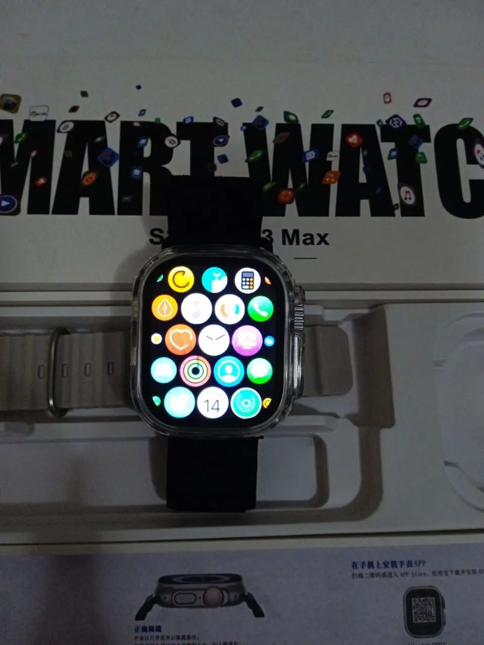 Smartwhatch S20 ultra 3 Max, Fones e mouse bluetooth.