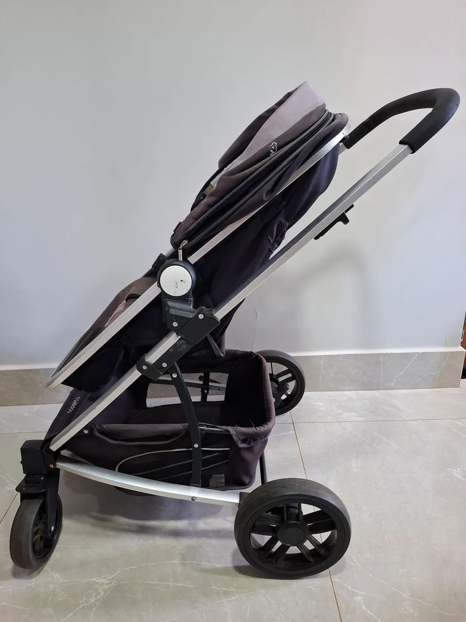 Carrinho de bebê Moisés Kiddo com bebê conforto - Foto 5