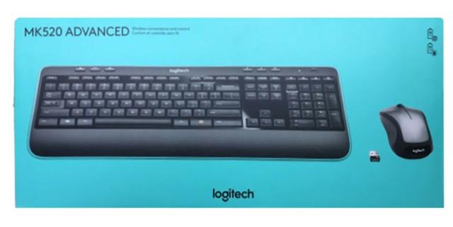 Teclado E Mouse Multimidia Logitech Laser Wireless Mk520 - Foto 4