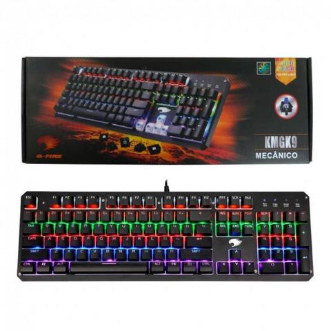 Teclado Gamer Mecânico G-fire Iluminado Preto - Kmgk9 - Foto 2