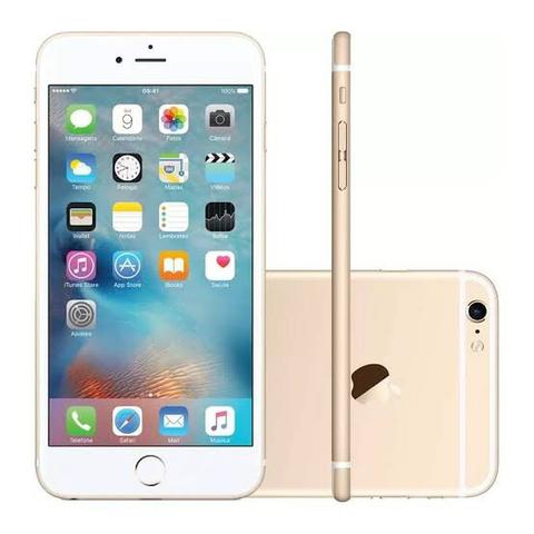 Apple iPhone 6s 128gb dourado 12Mpx Tela 4.7 - Celulares e