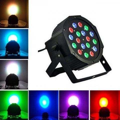 Canhão Refletor 18 Led Rgb Jogo De Luz Dj Festa Lk-184 LuaTek