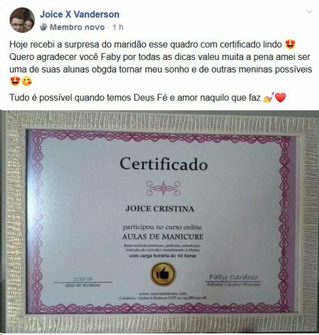 Curso online de manicure ou fibra de vidro com Faby Cardoso - Foto 4