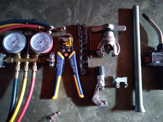 Vendo ferramenta para instalação de ar condicionado aceito cartão crédito e débito