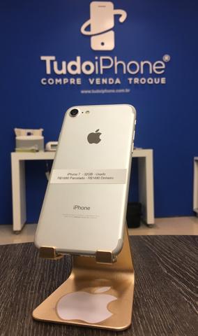 IPhone 7 - 32GB - Usado - Silver (Prata com Branco) - Foto 2