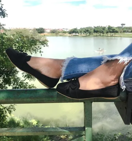 Mocassim Preto - Frete Grátis Sorocaba e Votorantim