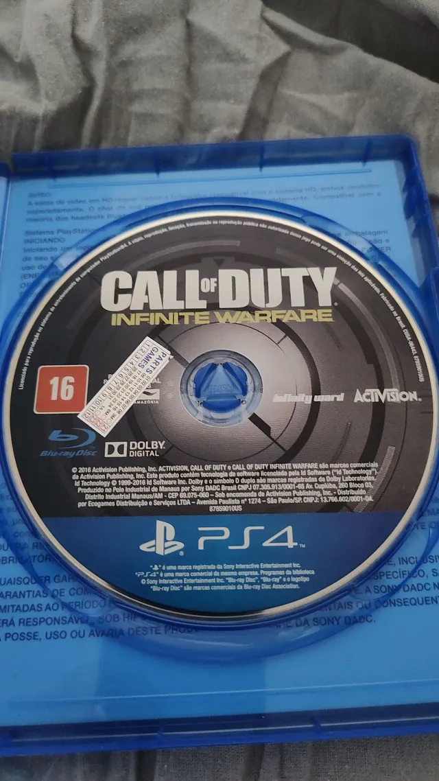 Jogo Call of Duty Infinite Warfare Ps4 Midia Fisica Original Cod