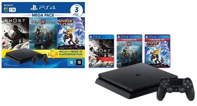 Playstation 4 Slim com 3 jogos grátis - Videogames - Menino Jesus, Santa  Maria 1244029153