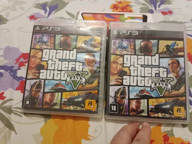 Jogo de PS3 GTA V em perfeito estado de conservação com mapa