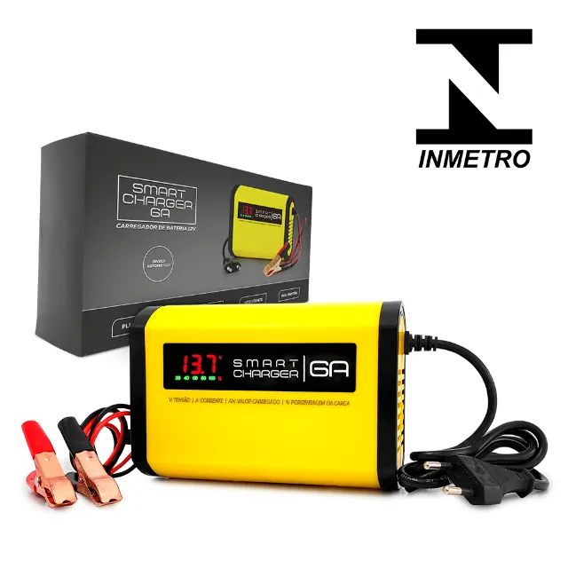Promoção ! Carregador Bateria 12v 6a Estabilizado Flutuante Carro / moto / barco