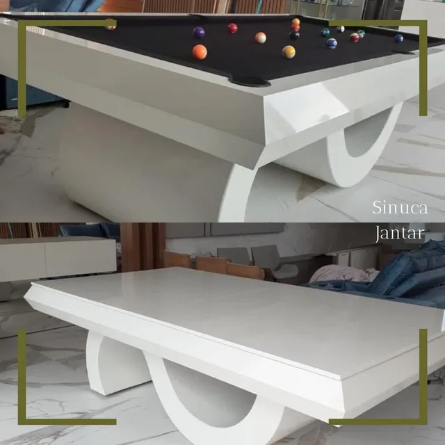 Mesa de Sinuca convertida para mesa de Tênis de Mesa