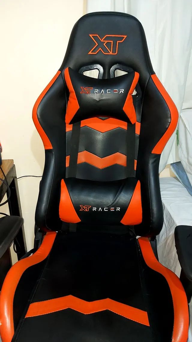 Cadeira Gamer XT Racer Reclinável Preta e Laranja Speed Series XTS120