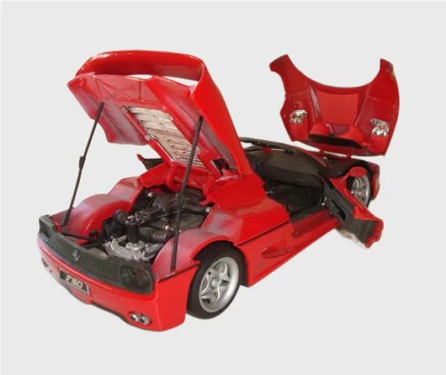 Miniatura Ferrari F50 Vermelha Shell 1995 Escala 1:18 Maisto