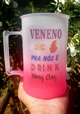 Caneca de chopp degrade personalizado para o carnaval