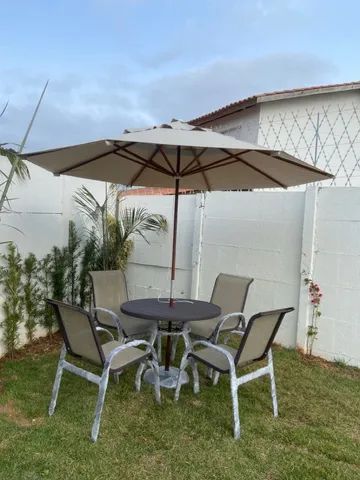 Mesa  160 mt com prato giratório  alumínio  ripado  - Foto 6