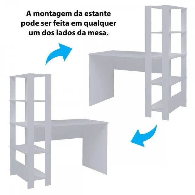 Escrivaninha match multiuso em Mega Promoção entrega Grátis  - Foto 4