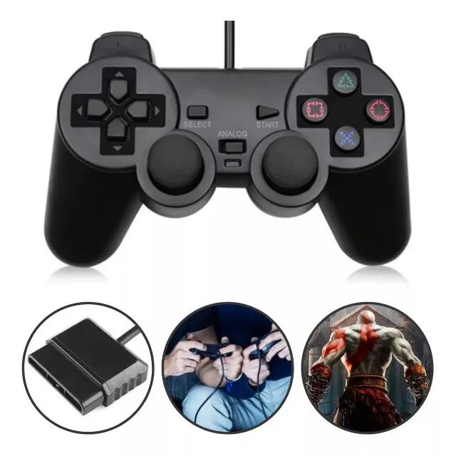 Controles Ps2 Joystick Com Fio Analógico Plug And Play - Foto 6