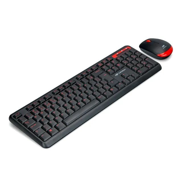 Kit Teclado e Mouse Sem Fio Gamer C3Tech K-W100BK - WZetta - Foto 3