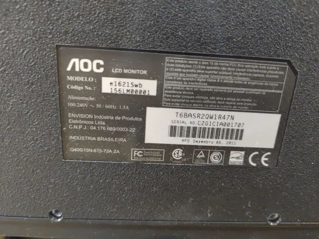 Monitor AOC 16 Pol VGA  - Foto 2