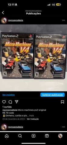 Micro machines ps2 original R$ 70 cada