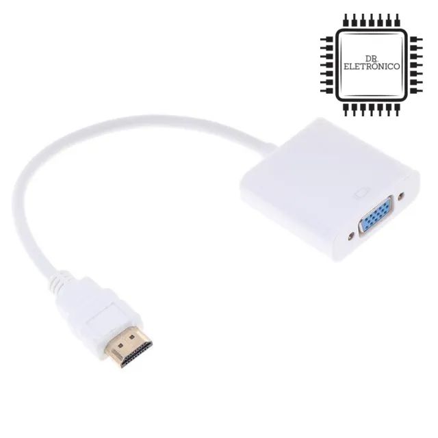Adaptador Hdmi Fêmea para VGA Macho - Foto 2