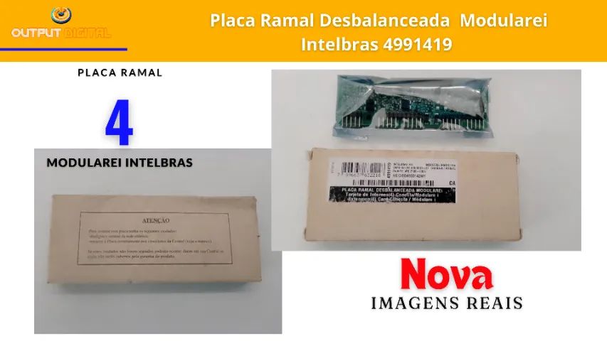 Placa Ramal Desbalanceada Modulare Intelbras 4991419  - Foto 3