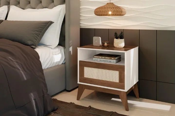 Mesa de Cabeceira CY Modelo Retrô ! Frete e Montagem Grátis. - Foto 4